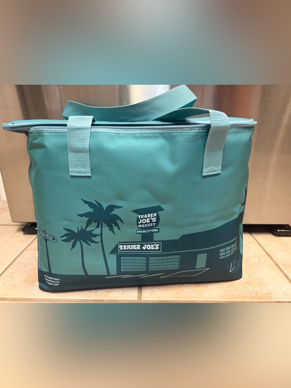 Teal Trader Joe’s reusable Tote Bag